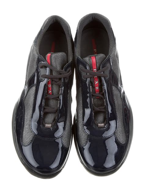patent leather prada sneakers